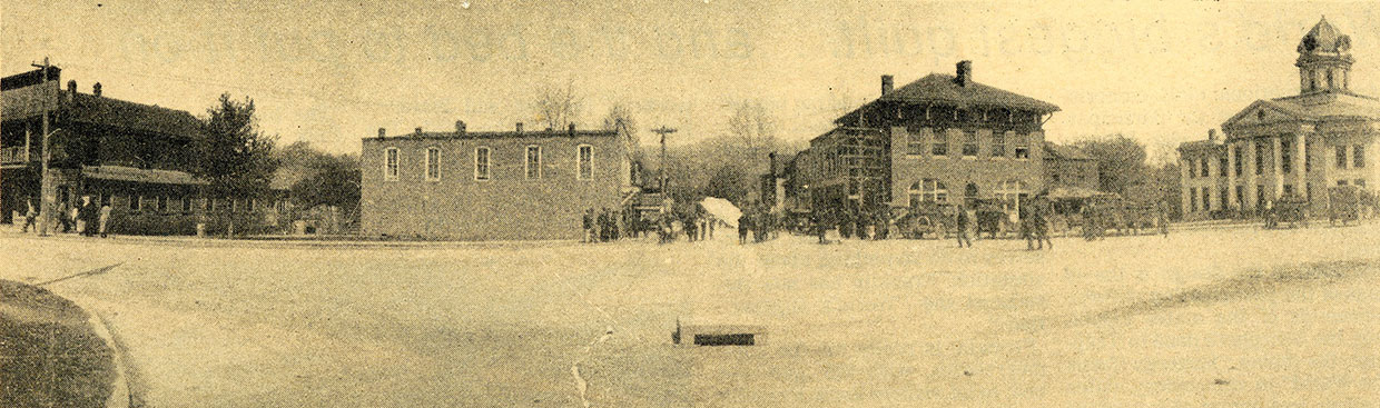 old photo of Bryson City square